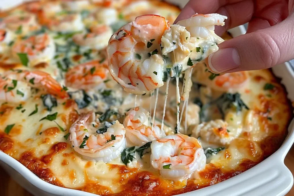 Creamy Shrimp and Crab Spinach Dip