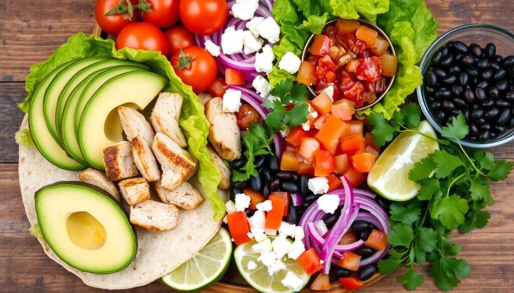 Gourmet Wrap Ingredients