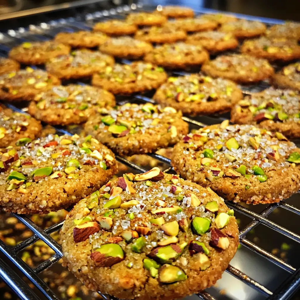 Salted Honey Pistachio Cookies