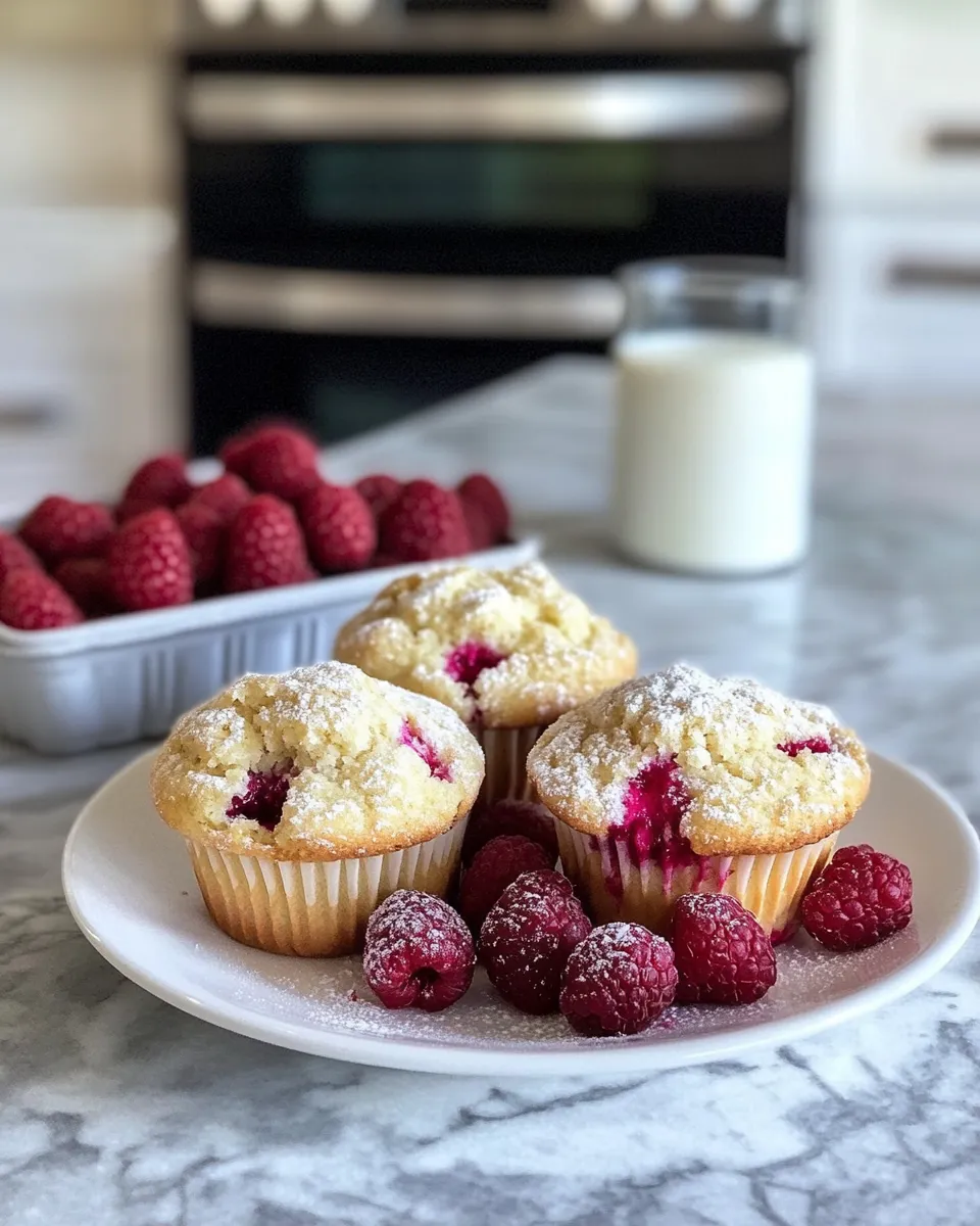 Ingredients for Fluffy Buttermilk Raspberry Muffins That Will Brighten Your Morning