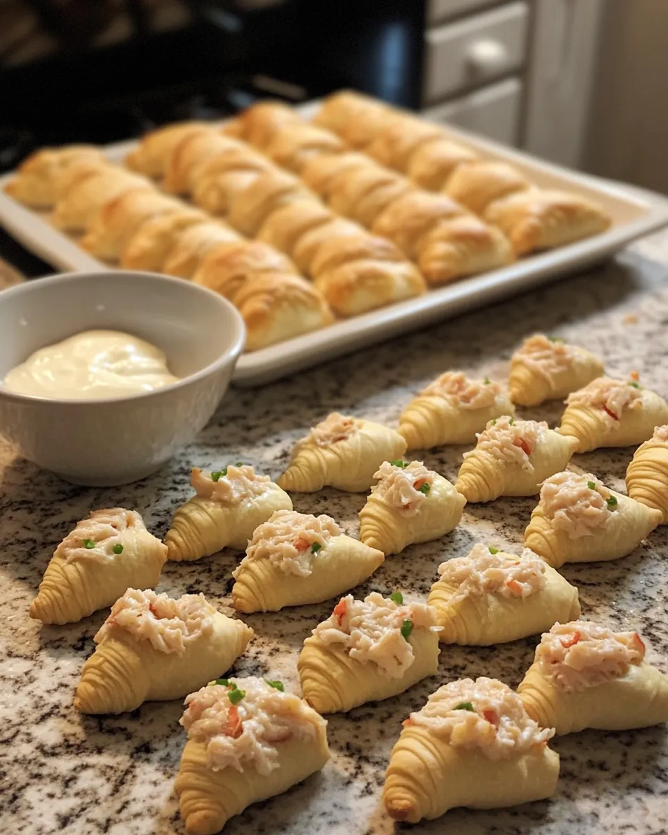 Ingredients for Irresistible Crab Crescent Bites: The Perfect Appetizer for Any Occasion