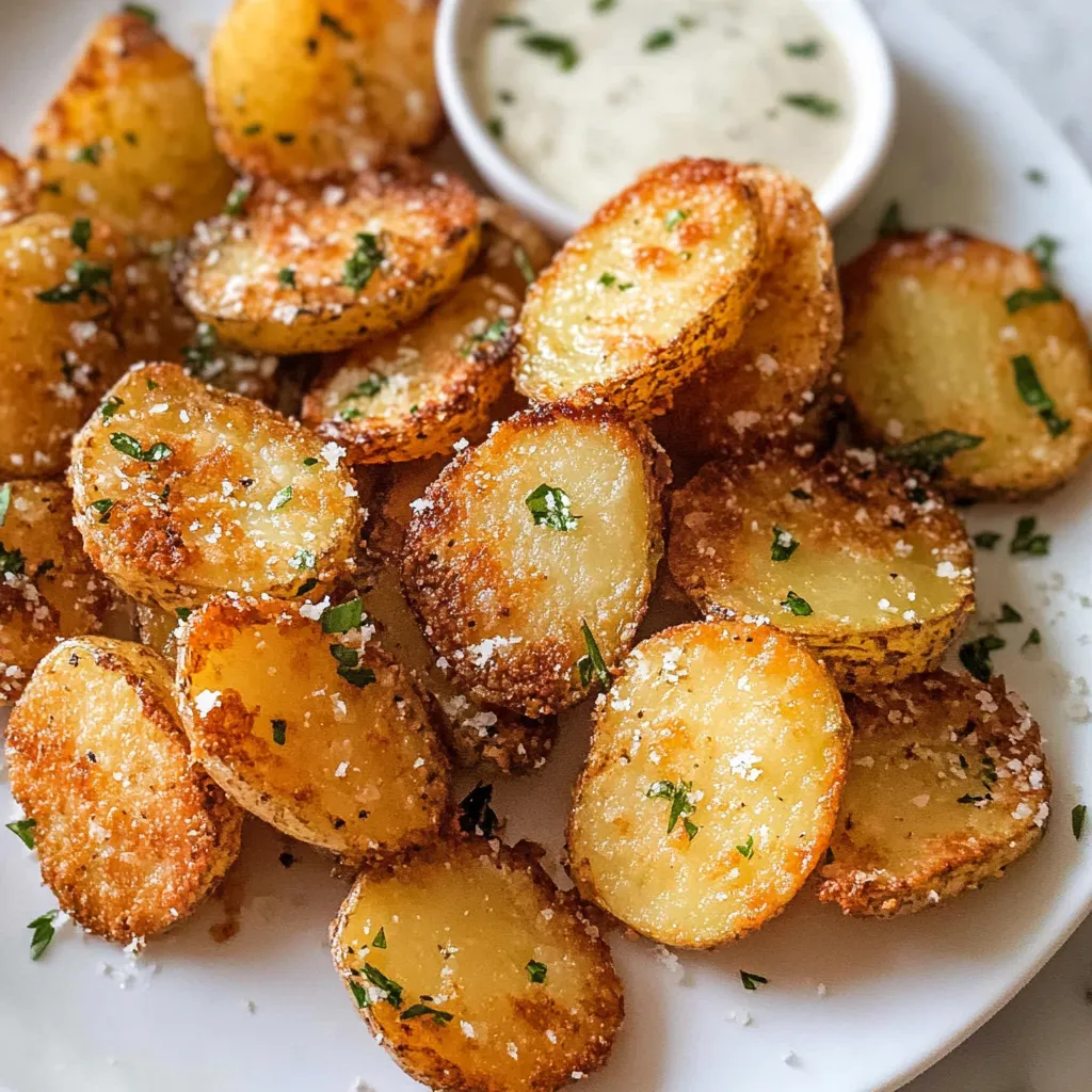 Photo of featured for Irresistibly Crunchy Crispy Parmesan Potatoes That Will Steal the Show