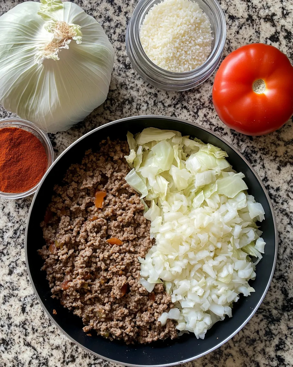 Ingredients for Irresistibly Delicious Cabbage Beef Bake That Will Wow Your Taste Buds