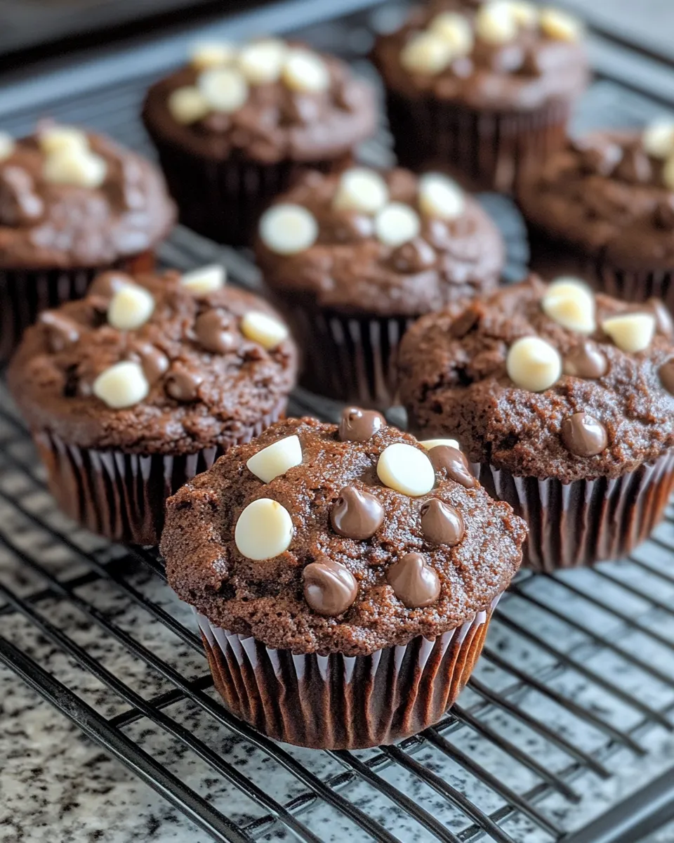 Ingredients for Decadent Double Chocolate Chip Muffins That Will Melt Your Heart