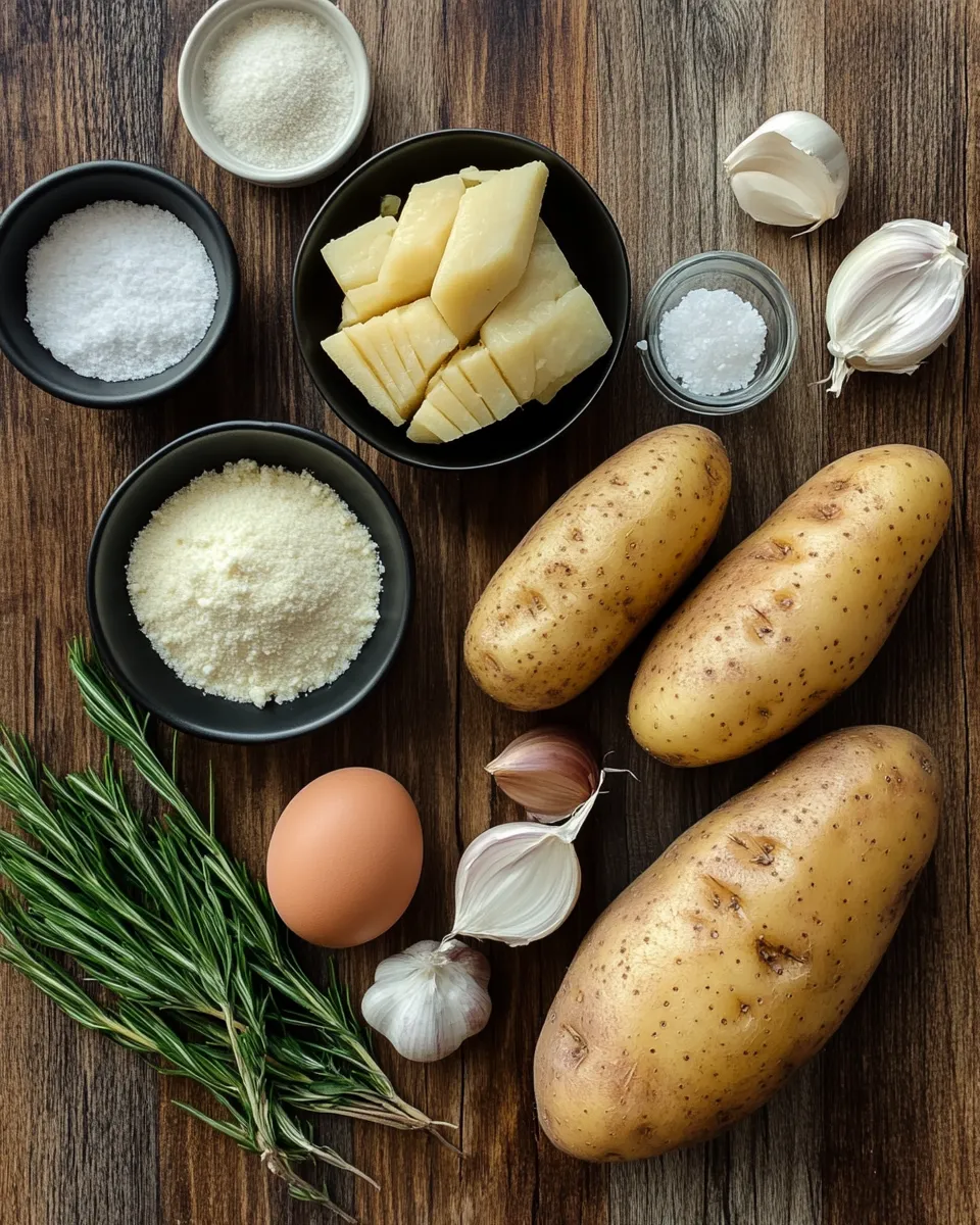 Ingredients for Mastering the Art of Hasselback Potatoes: Crispy, Creamy, and Oh-So-Delicious