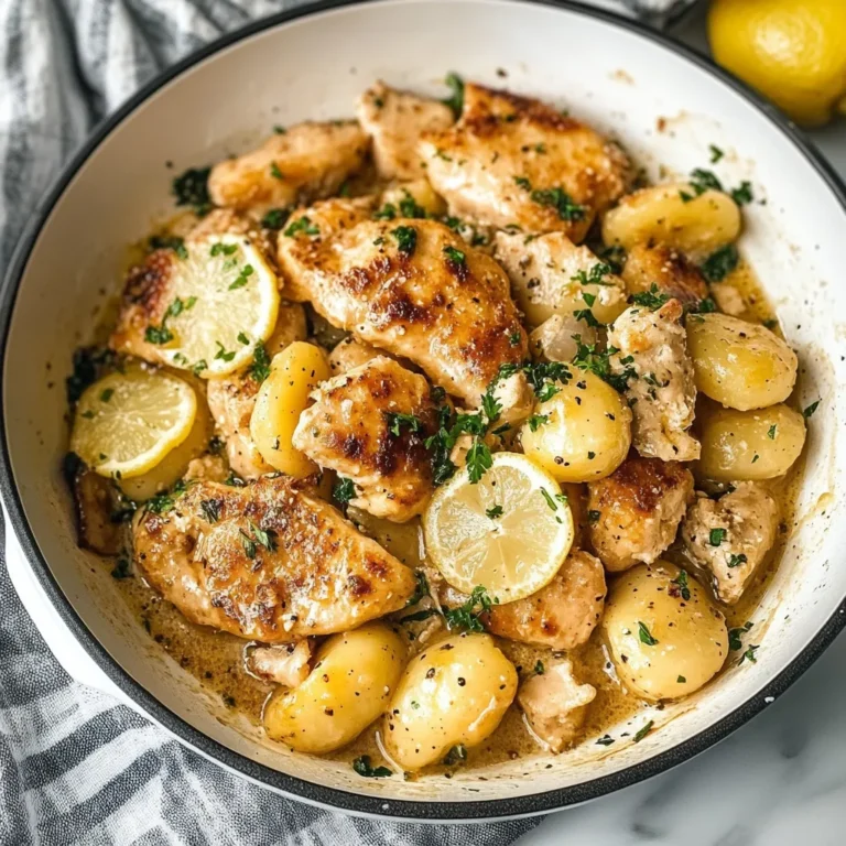 Photo of featured for Zesty Lemon Chicken Gnocchi: A Comforting Twist on a Classic Dish
