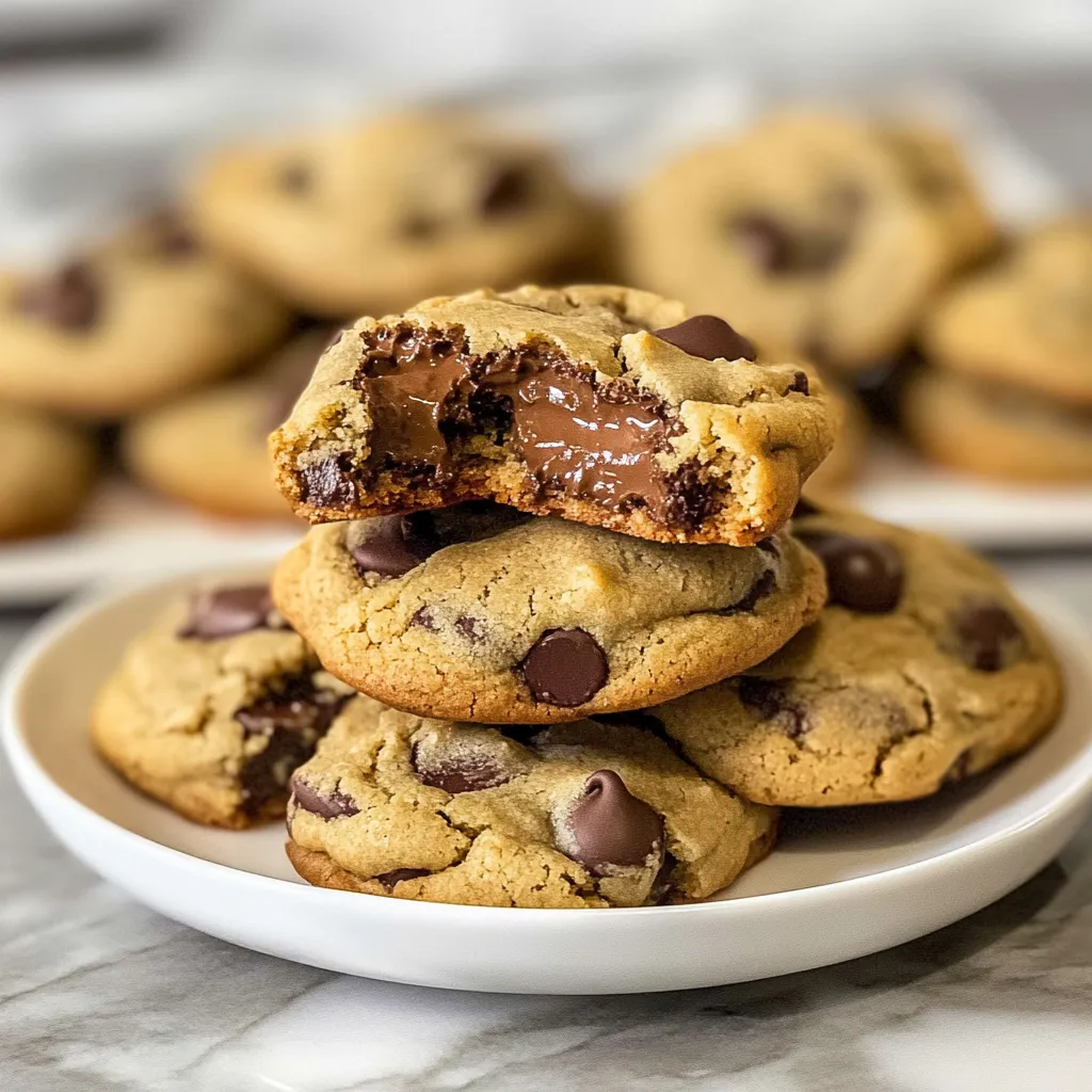 Photo of featured for Indulge in Irresistible Nutella-Stuffed Chocolate Chip Cookies