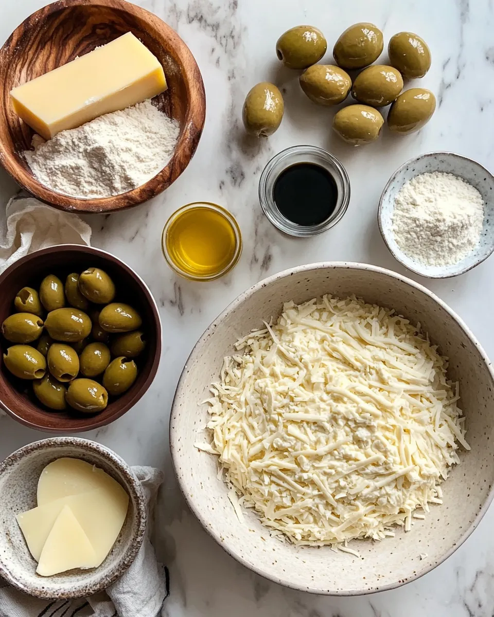 Ingredients for Irresistible Olive Cheese Bread: A Savory Delight You Can't Resist