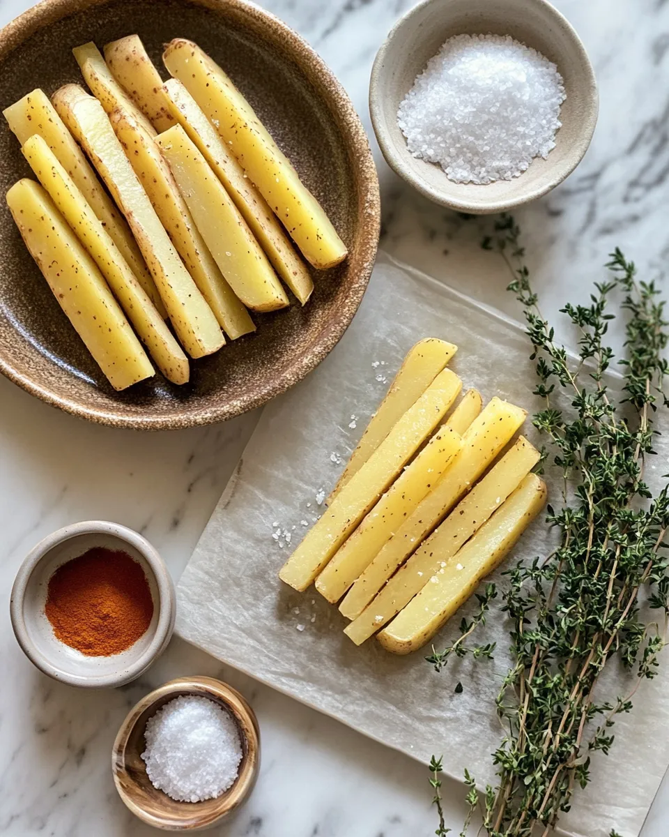 Ingredients for Crispy Potato Finger Sticks: The Ultimate Snack That Will Steal Your Heart