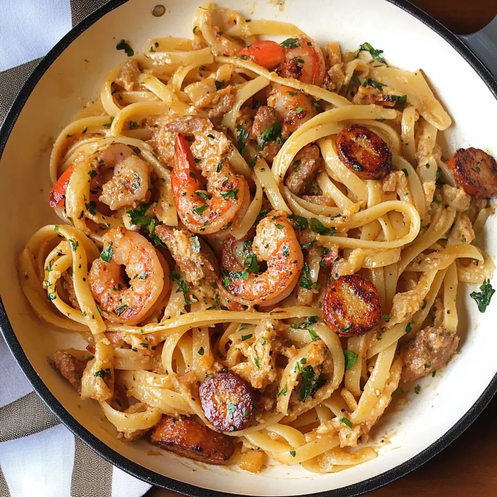 Photo of featured for Savor the Flavor: Irresistible Shrimp and Sausage Pasta Delight