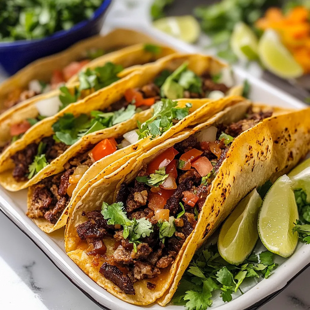 Photo of featured for 35 Minute Crispy Beef Tacos: The Quick Fix for Taco Night Delight
