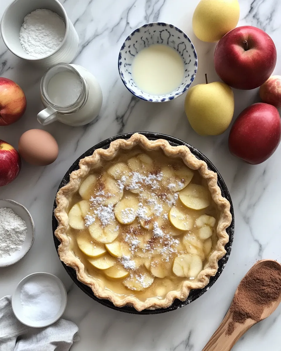 Ingredients for Delight in Every Bite: The Magic of Apple Custard Impossible Pie