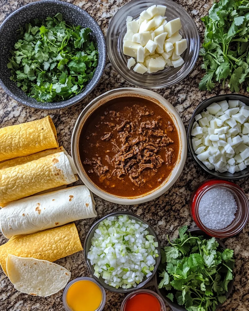 Ingredients for Savor the Flavor: Unleashing the Magic of Birria Enchiladas