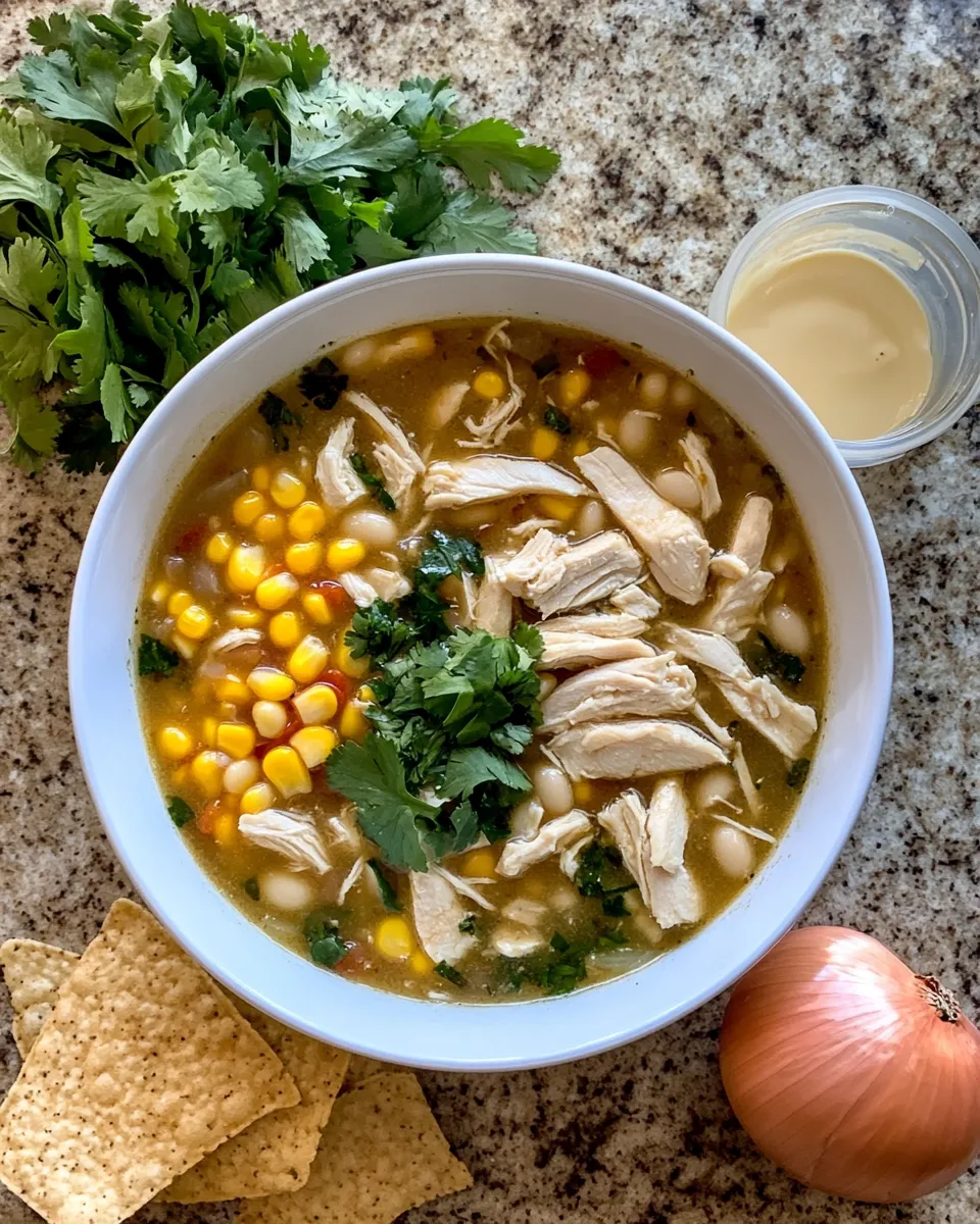 Ingredients for Spice Up Your Dinner: Irresistible Cajun White Chicken Chili Recipe