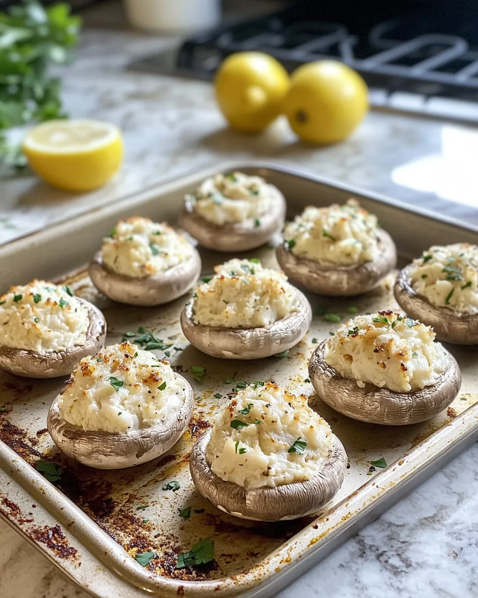 Ingredients for Indulge in Flavor: Creamy Garlic Crab-Stuffed Mushrooms That Will Steal the Show