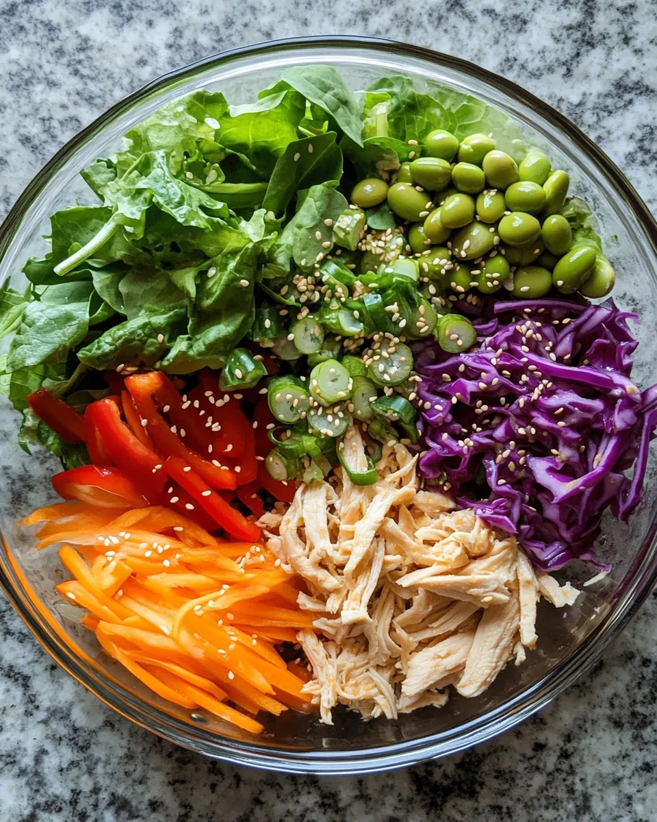 Ingredients for Crisp and Zesty: The Ultimate Crunchy Asian Sesame Chicken Salad Experience