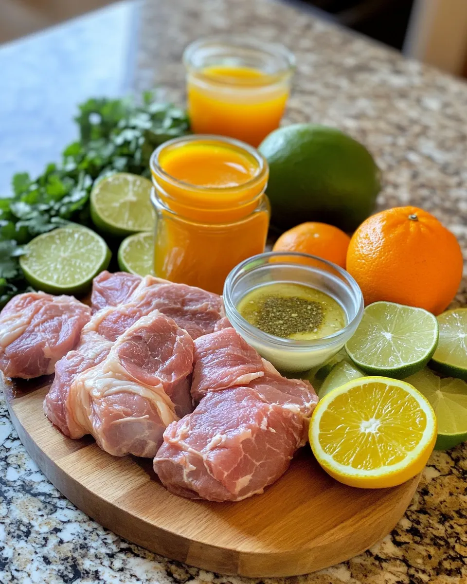Ingredients for Savor the Zest: Discover the Secrets of Cuban Mojo Pork