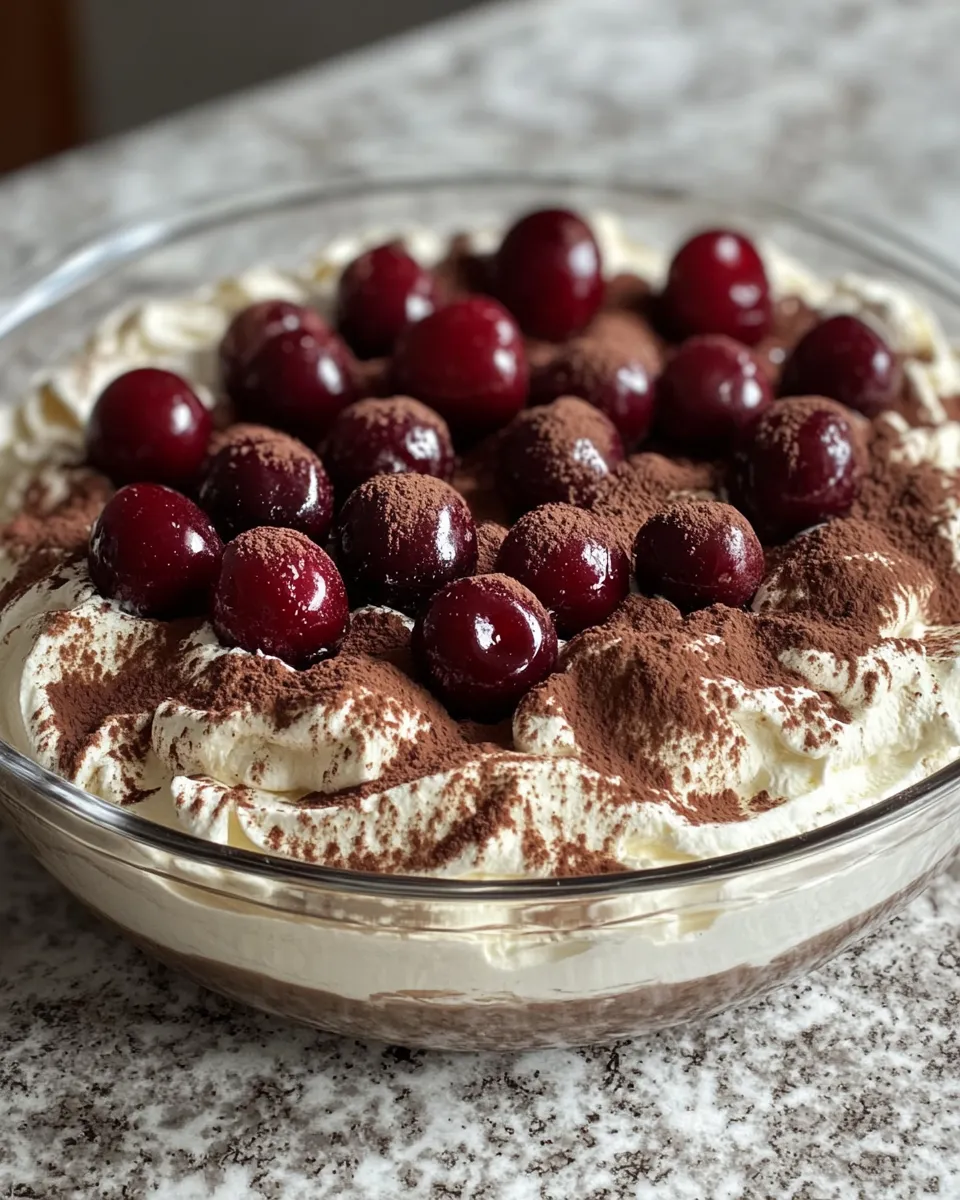 Ingredients for Indulge in Decadence: Create an Elegant Cherry Amaretto Tiramisu Delight