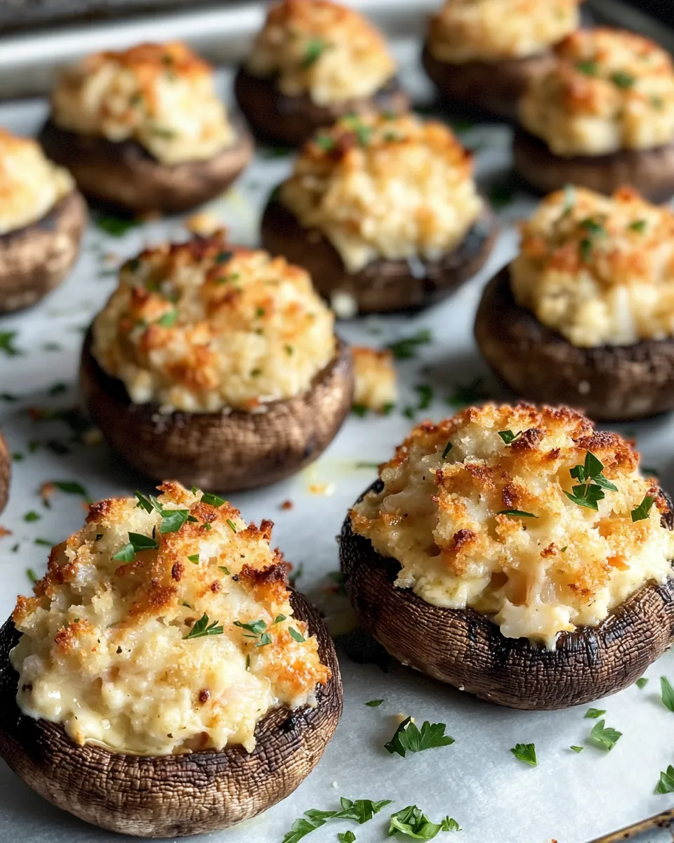 Ingredients for Decadent Delights: Indulge in Lobster and Crab Stuffed Mushrooms