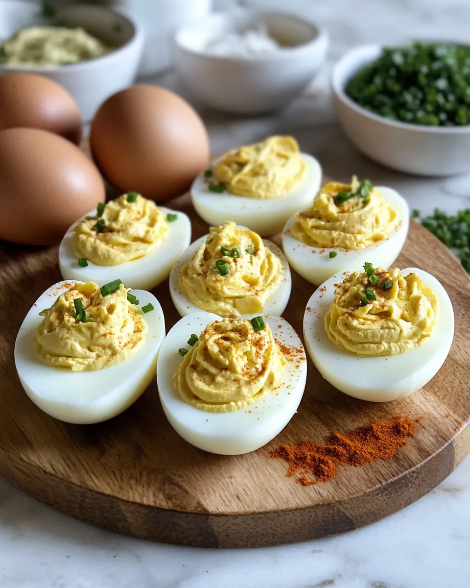 Ingredients for Elevate Your Appetizer Game with Million Dollar Deviled Eggs