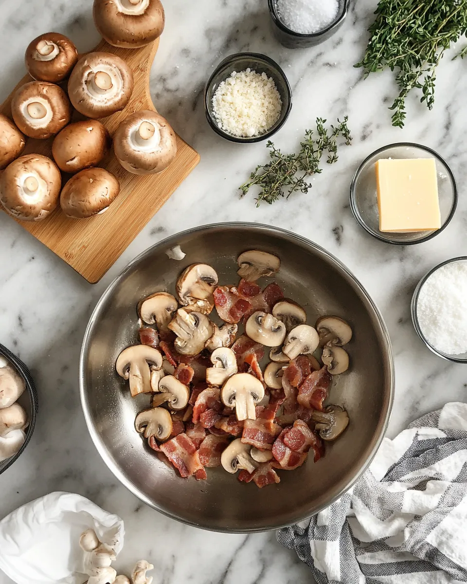 Ingredients for Savor the Flavor: Irresistible Mushroom Sauce with Bacon and Thyme