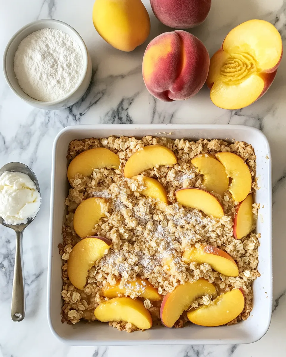 Ingredients for Irresistibly Delicious Peach Crisp Recipe to Savor This Summer