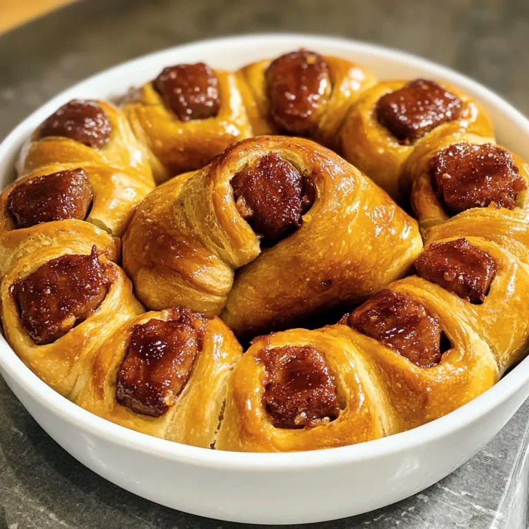 Photo of featured for Savory Sensation: Irresistible Pull Apart Pigs in a Blanket Delight