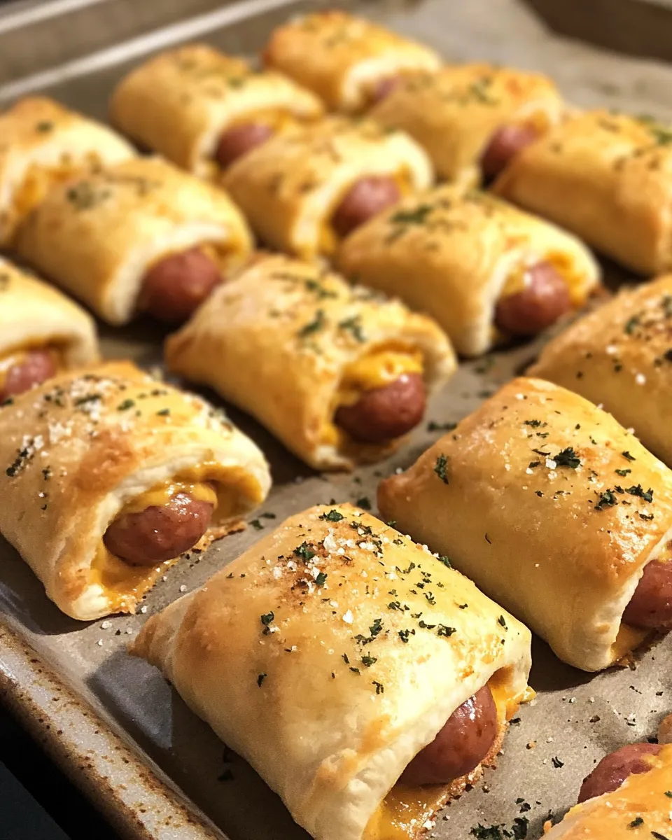 Ingredients for Savory Sensation: Irresistible Pull Apart Pigs in a Blanket Delight