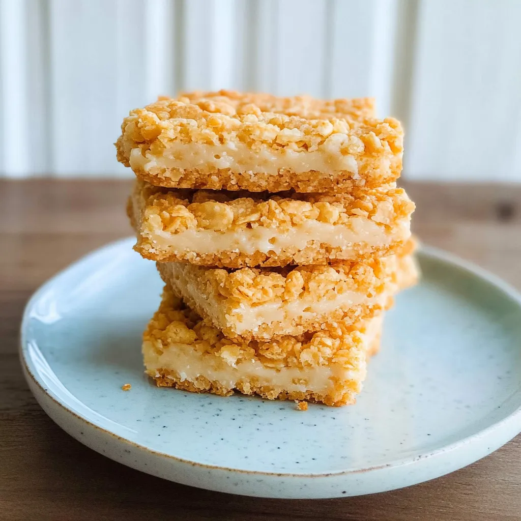 Photo of featured for Crispy Cheddar Bliss: The Ultimate Rice Krispie Treat Twist