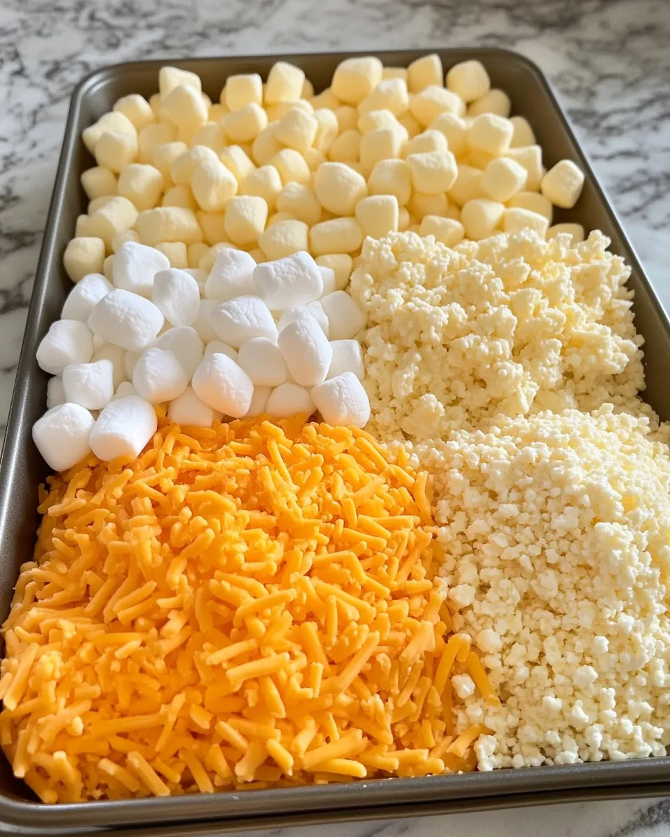 Ingredients for Crispy Cheddar Bliss: The Ultimate Rice Krispie Treat Twist