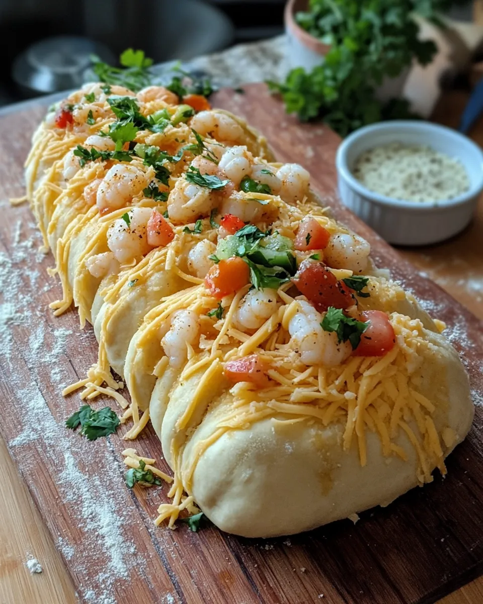 Ingredients for Shrimp Nacho Bomb-Stuffed Garlic Braid Loaf: A Flavor Explosion You Can't Resist