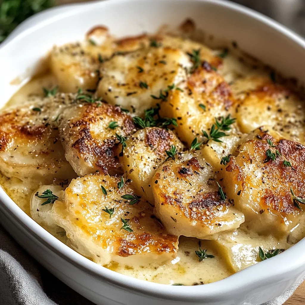 Photo of featured for Heavenly Smothered Pork Chop Scalloped Potato Casserole: A Comfort Food Dream