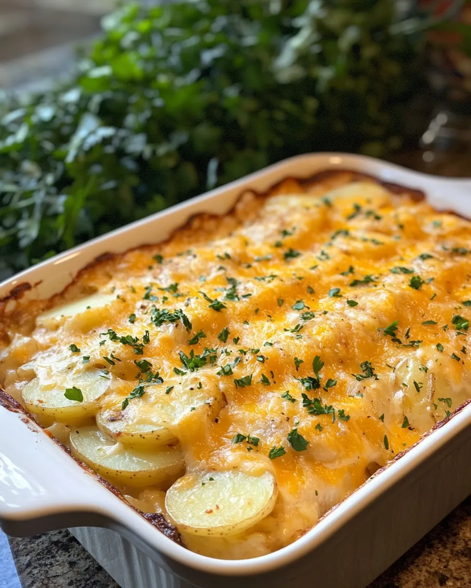 Ingredients for Heavenly Smothered Pork Chop Scalloped Potato Casserole: A Comfort Food Dream