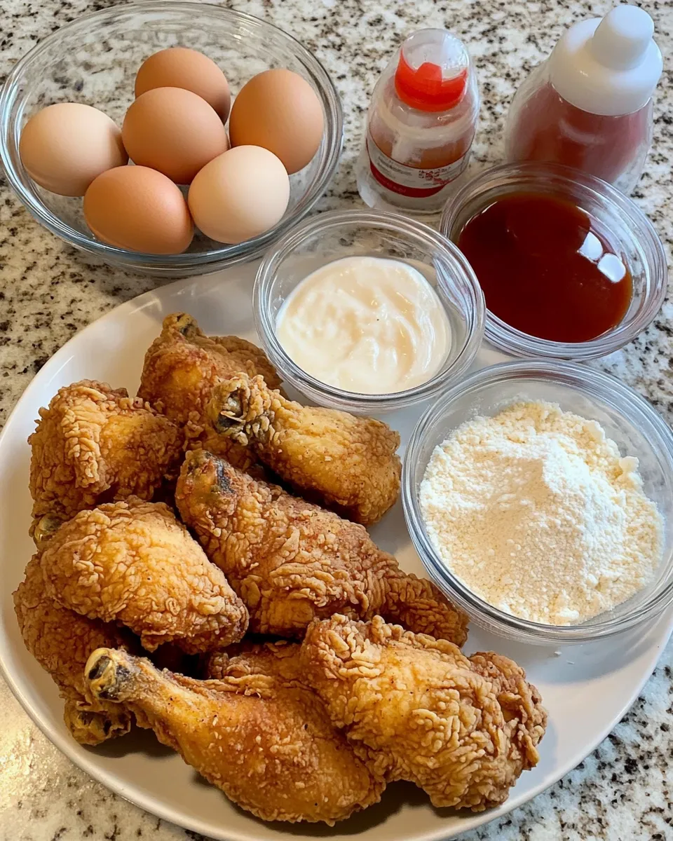 Ingredients for Crispy Secrets: Mastering the Perfect Southern Fried Chicken Batter