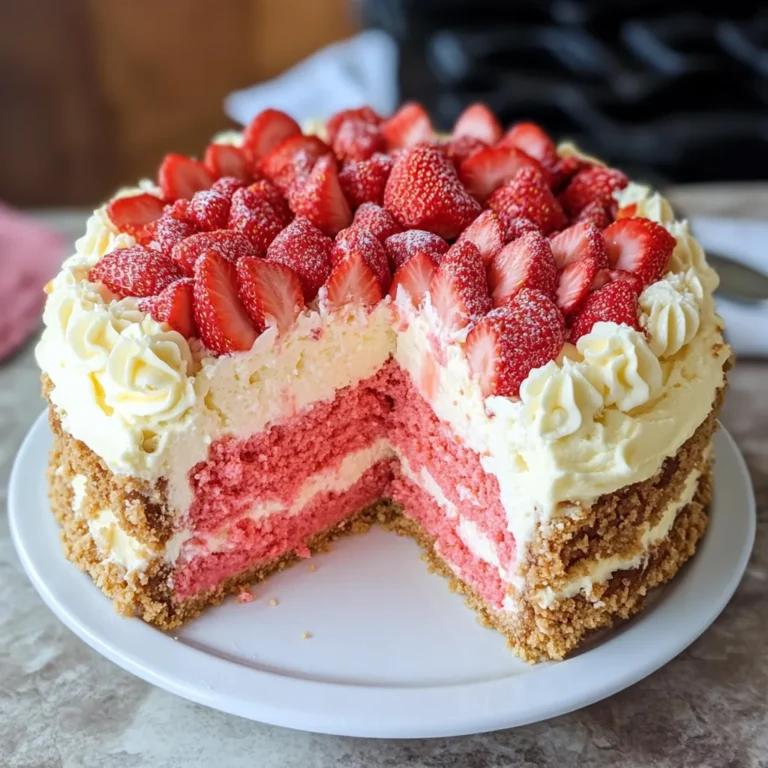 Photo of featured for Decadent Delight: The Ultimate Strawberry Shortcake Cheesecake Recipe