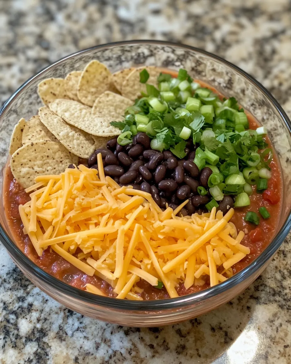 Ingredients for Dip Into Deliciousness: The Ultimate Yummy Bean Dip Recipe