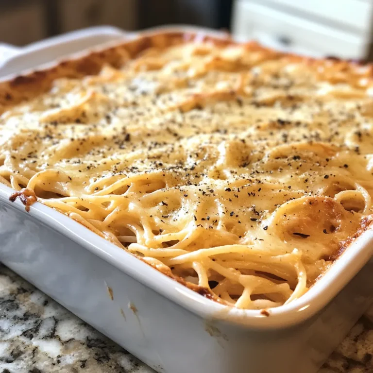 Photo of featured for Irresistibly Cheesy: Baked Cream Cheese Spaghetti Casserole Delight