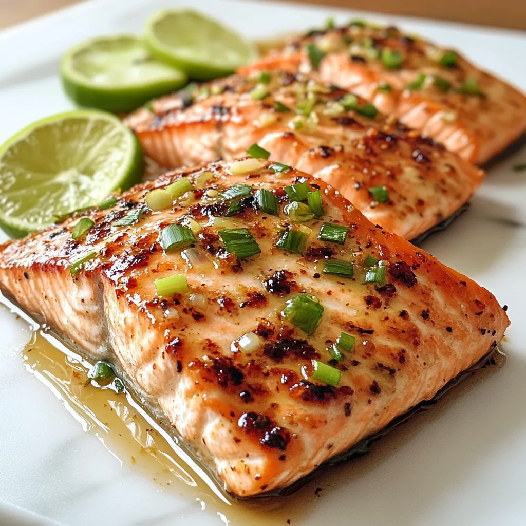 Photo of featured for Savor the Sweet and Savory: Baked Honey Lime Garlic Butter Salmon Delight