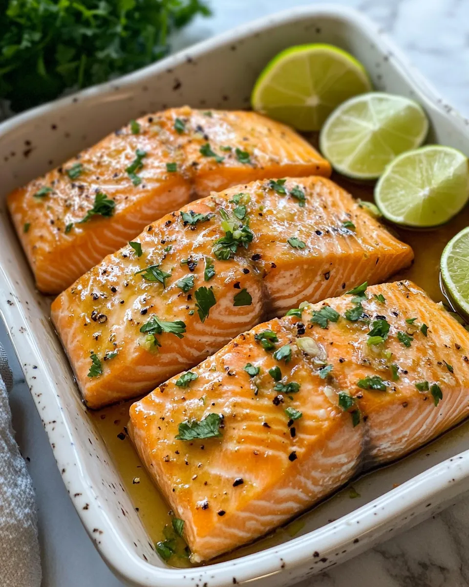 Ingredients for Savor the Sweet and Savory: Baked Honey Lime Garlic Butter Salmon Delight