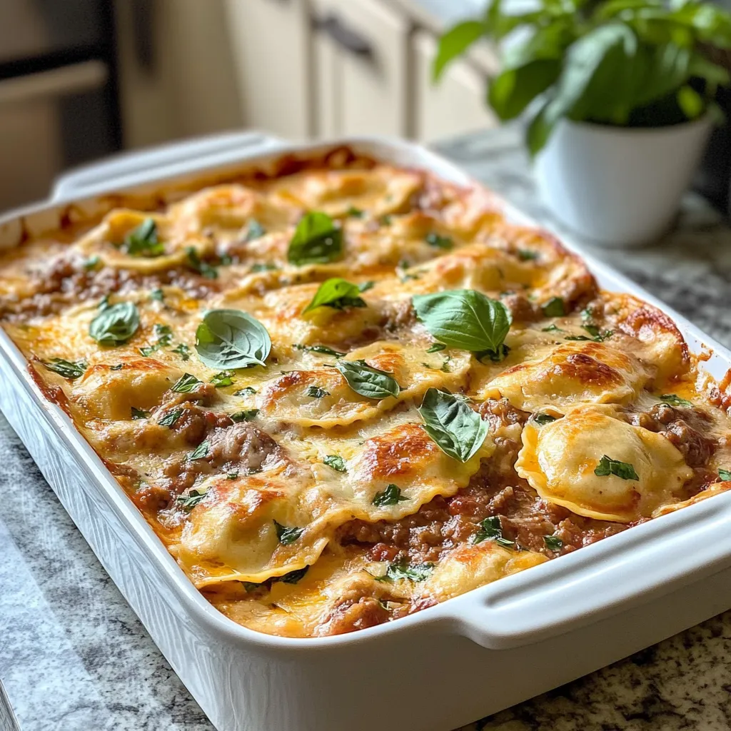 Photo of featured for Heavenly Beef Ravioli Bake: A Comfort Food Delight