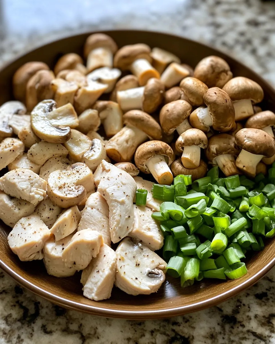 Ingredients for Savory Delight: Black Pepper Chicken with Mushrooms Unleashed