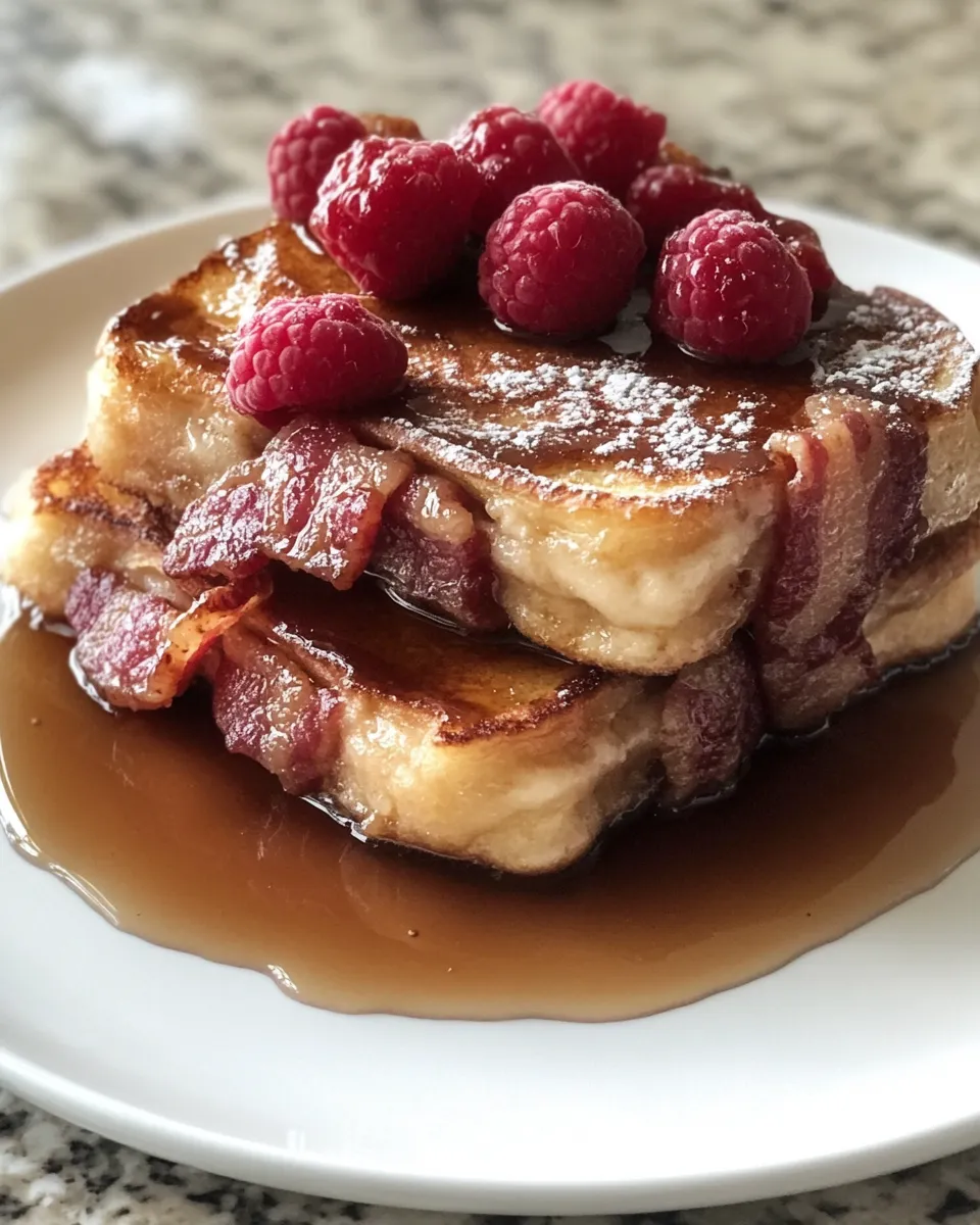 Ingredients for Indulge in Decadence: Bourbon Maple Bacon Stuffed French Toast with a Sweet Vanilla Glaze