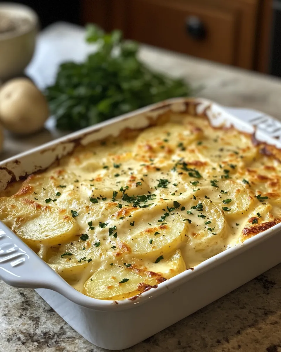 Ingredients for Creamy Boursin Cheese Scalloped Potatoes: The Ultimate Comfort Dish You Need to Try