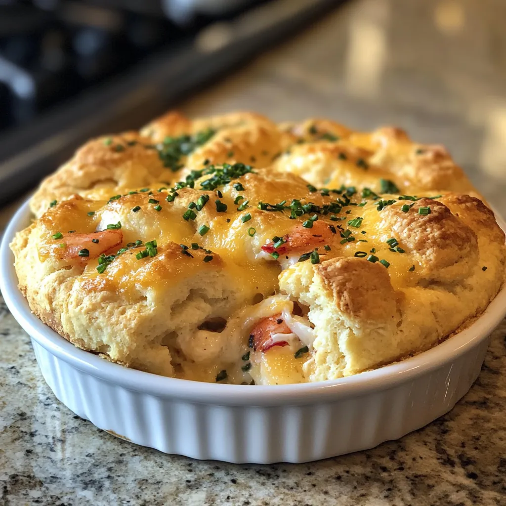 Photo of featured for Dive into Deliciousness: Cheddar Bay Biscuit Seafood Pie Awaits