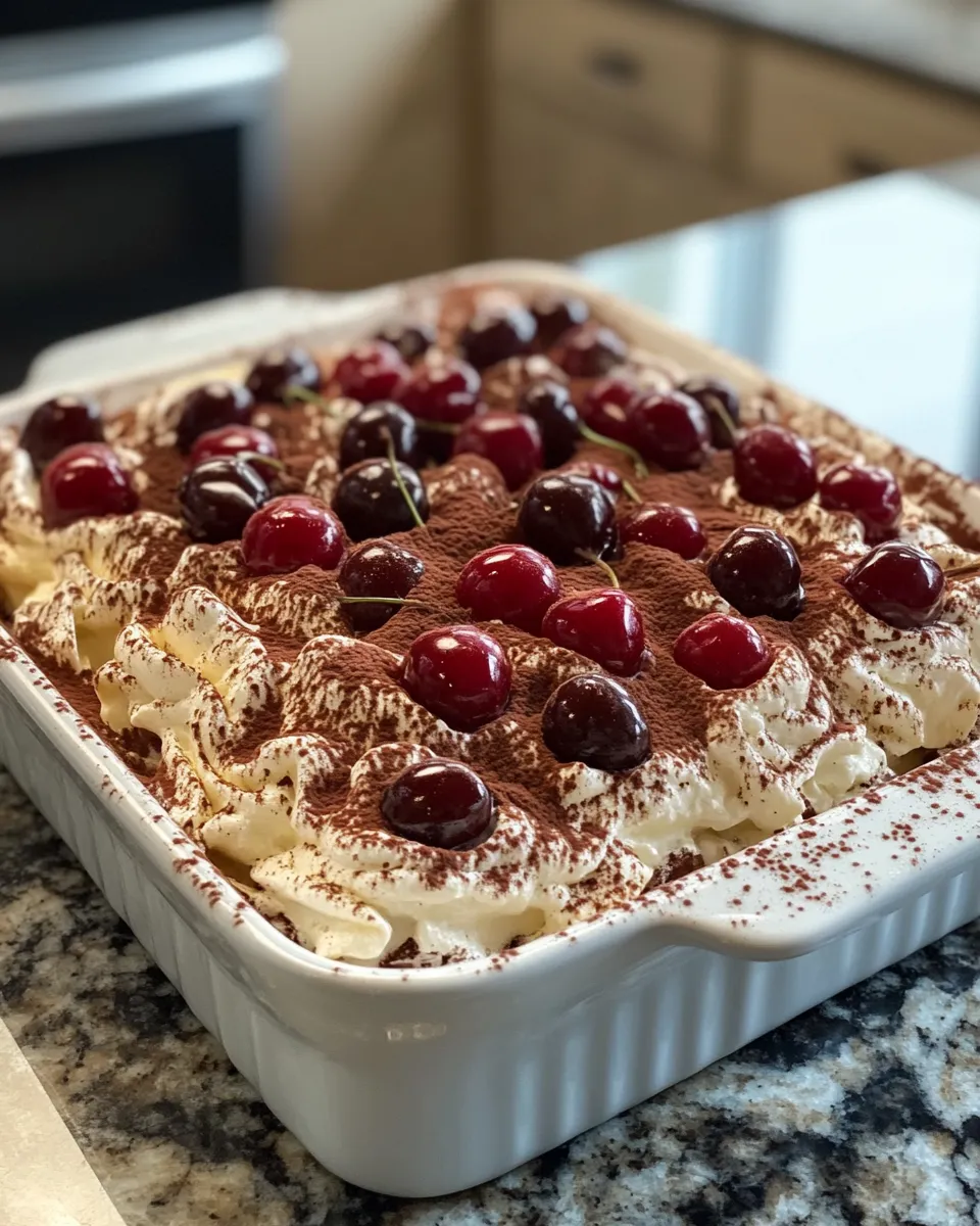 Ingredients for Indulge in Decadence: Cherry Amaretto Tiramisu Bliss