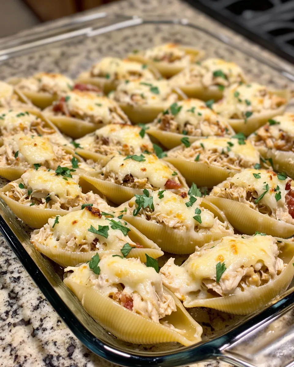 Ingredients for Irresistible Chicken Bacon Ranch Stuffed Shells: A Comfort Food Dream Come True
