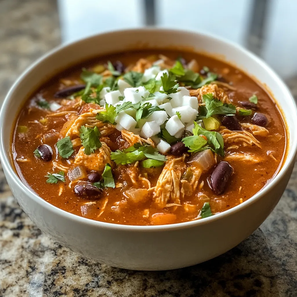 Photo of featured for Savor the Flavor: Chicken Enchilada Soup Delight That Warms the Soul