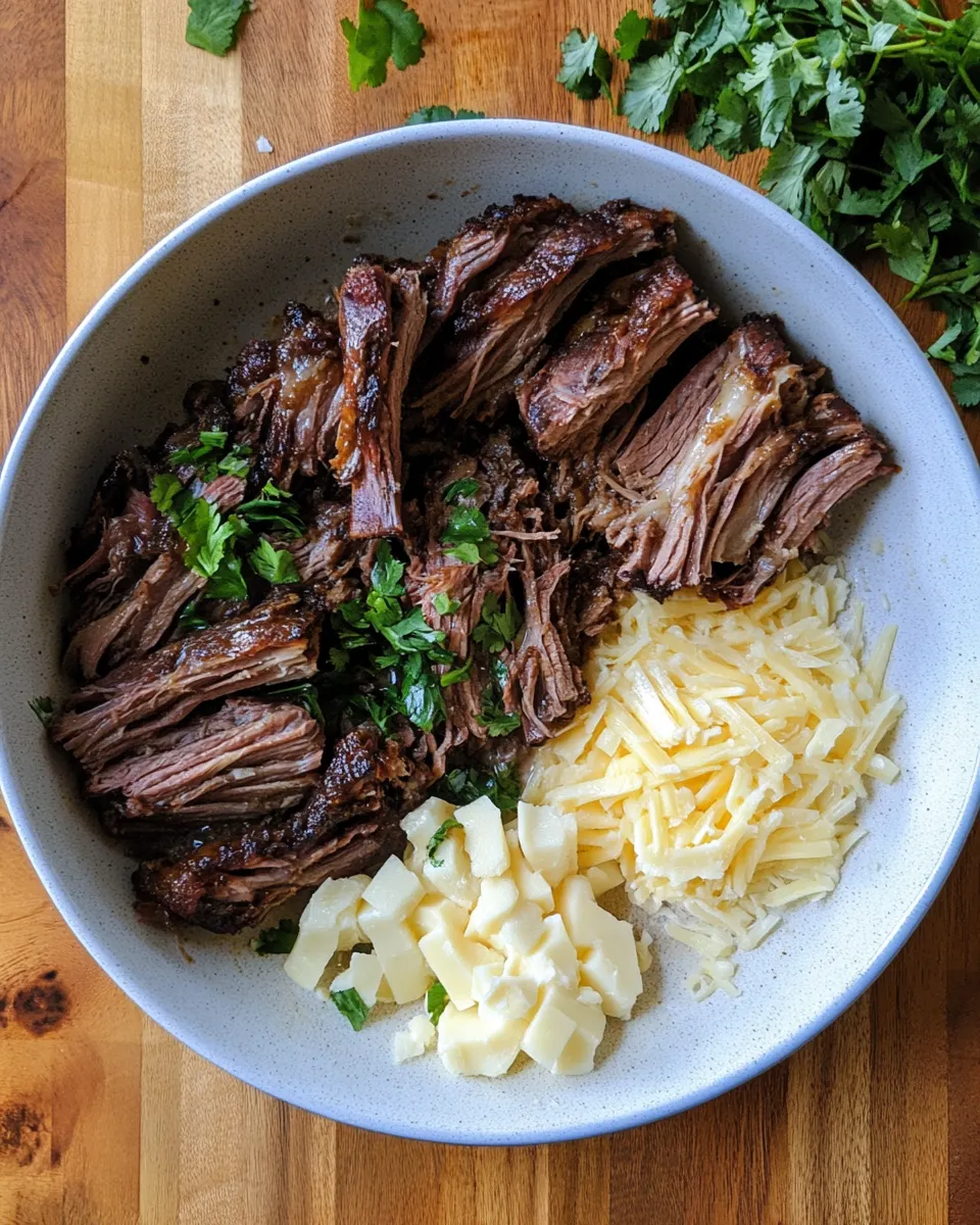 Ingredients for Savor the Flavor: Indulge in Chipotle Short Rib Queso Melt Delights
