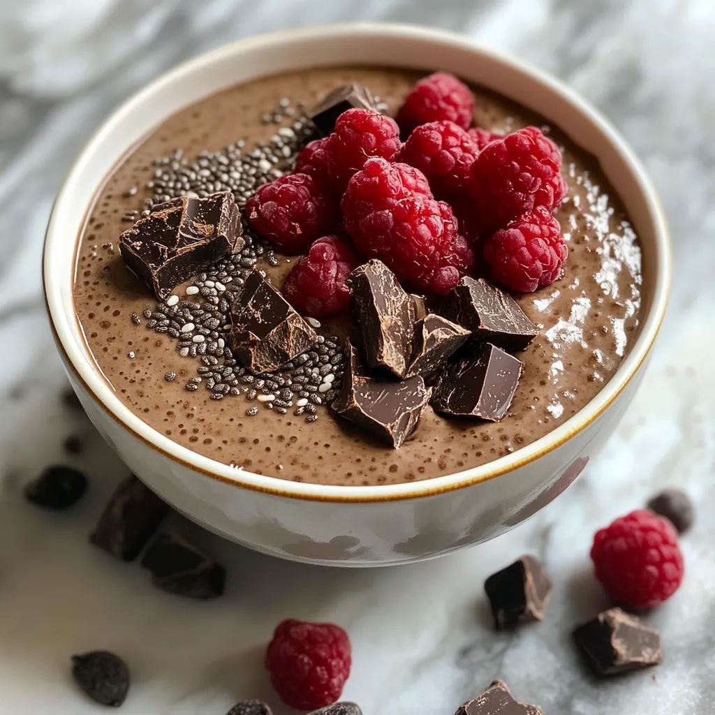 Photo of featured for Indulge in the Creamy Bliss of Chocolate Chia Pudding Delight