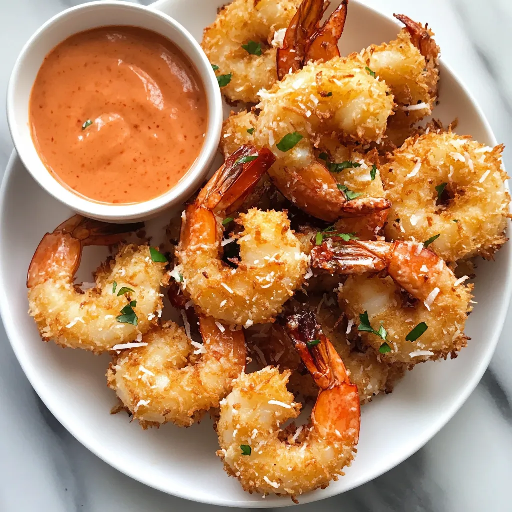 Photo of featured for Crispy Coconut Shrimp with Irresistible Sweet Chili Mayo Delight